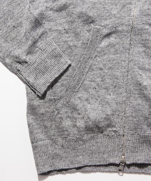 BEAUTY&YOUTH UNITED ARROWS(ビューティーアンドユースユナイテッドアローズ)の「BY ∴ LINIFICIO リネン ジップ パーカー ◆(パーカー・メンズ・グレー/ライトブルー・SMALL/MEDIUM/LARGE/X-LARGE)」の12枚目の写真