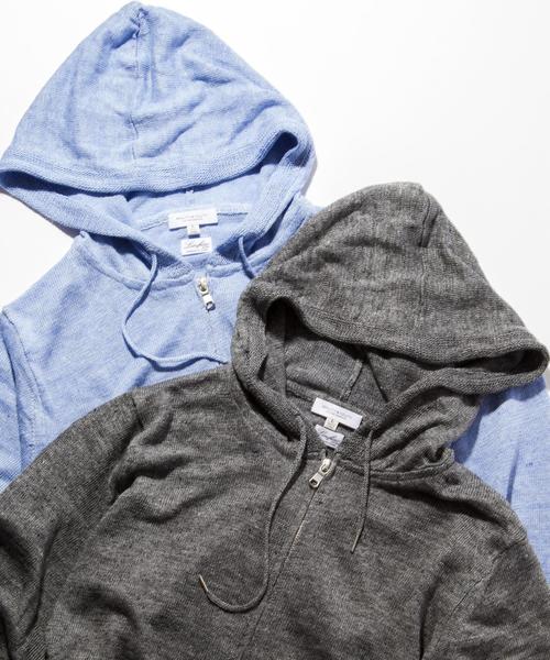 BEAUTY&YOUTH UNITED ARROWS(ビューティーアンドユースユナイテッドアローズ)の「BY ∴ LINIFICIO リネン ジップ パーカー ◆(パーカー・メンズ・グレー/ライトブルー・SMALL/MEDIUM/LARGE/X-LARGE)」の17枚目の写真