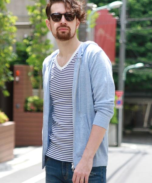 BEAUTY&YOUTH UNITED ARROWS(ビューティーアンドユースユナイテッドアローズ)の「BY ∴ LINIFICIO リネン ジップ パーカー ◆(パーカー・メンズ・グレー/ライトブルー・SMALL/MEDIUM/LARGE/X-LARGE)」の18枚目の写真