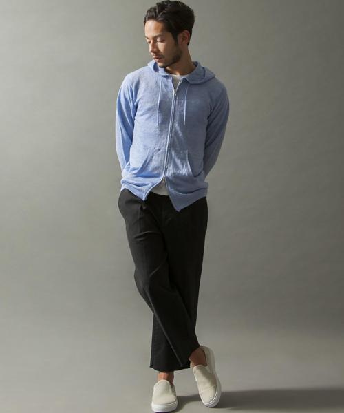 BEAUTY&YOUTH UNITED ARROWS(ビューティーアンドユースユナイテッドアローズ)の「BY ∴ LINIFICIO リネン ジップ パーカー ◆(パーカー・メンズ・グレー/ライトブルー・SMALL/MEDIUM/LARGE/X-LARGE)」の16枚目の写真