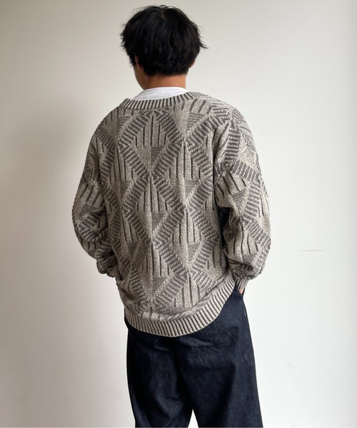 CPCM(シーピーシーエム)の「幾何学柄ニットカーディガン(カーディガン/ボレロ・メンズ・ベージュ/ネイビー/ブラウン・MEDIUM/LARGE)」の17枚目の写真