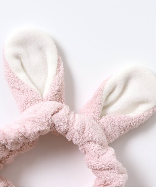 apres les cours（アプレレクール）の「アニマルへアバンド（ヘアバンド・キッズ・ピンク/ベージュ・46/50/56）」の5枚目の写真