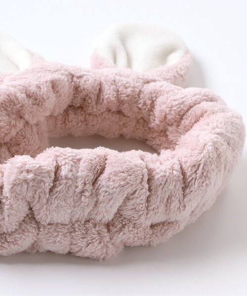 apres les cours（アプレレクール）の「アニマルへアバンド（ヘアバンド・キッズ・ピンク/ベージュ・46/50/56）」の6枚目の写真