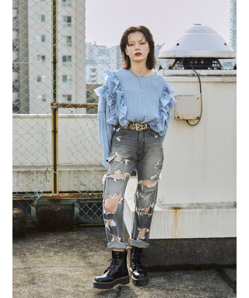 jouetie（ジュエティ）の「ダブルハトメベルト（ベルト・レディース・ブラック/クリア・FREE）」の14枚目の写真