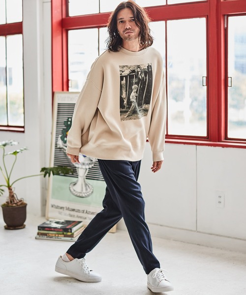 CAMBIO(カンビオ)の「msw1207- プリントスウェット -(Boy)(スウェット・メンズ・ベージュ/グレー/グリーン・M/L/XL)」の6枚目の写真