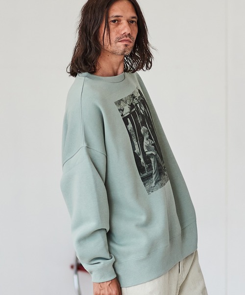 CAMBIO(カンビオ)の「msw1207- プリントスウェット -(Boy)(スウェット・メンズ・ベージュ/グレー/グリーン・M/L/XL)」の7枚目の写真