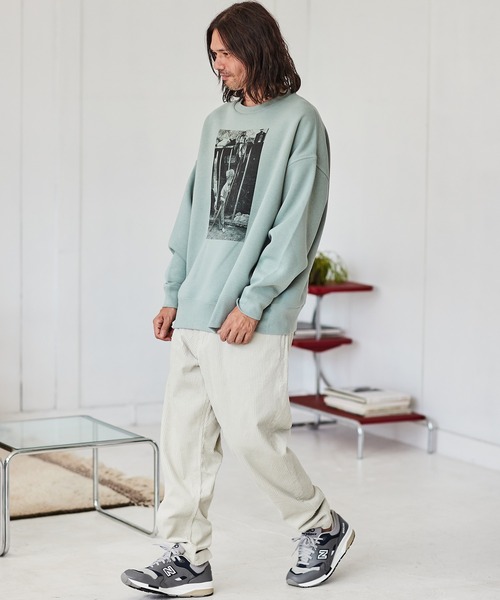 CAMBIO(カンビオ)の「msw1207- プリントスウェット -(Boy)(スウェット・メンズ・ベージュ/グレー/グリーン・M/L/XL)」の8枚目の写真