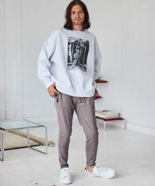 CAMBIO(カンビオ)の「msw1207- プリントスウェット -(Boy)(スウェット・メンズ・ベージュ/グレー/グリーン・M/L/XL)」の12枚目の写真