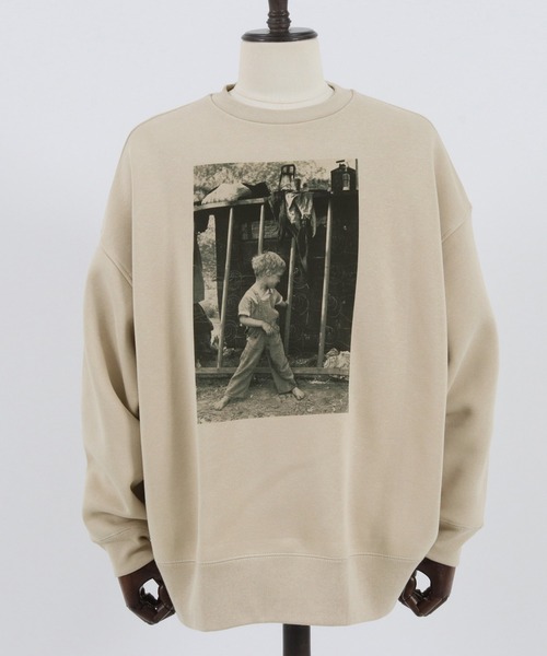 CAMBIO(カンビオ)の「msw1207- プリントスウェット -(Boy)(スウェット・メンズ・ベージュ/グレー/グリーン・M/L/XL)」の13枚目の写真