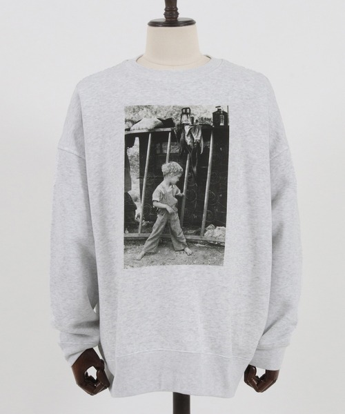 CAMBIO(カンビオ)の「msw1207- プリントスウェット -(Boy)(スウェット・メンズ・ベージュ/グレー/グリーン・M/L/XL)」の15枚目の写真