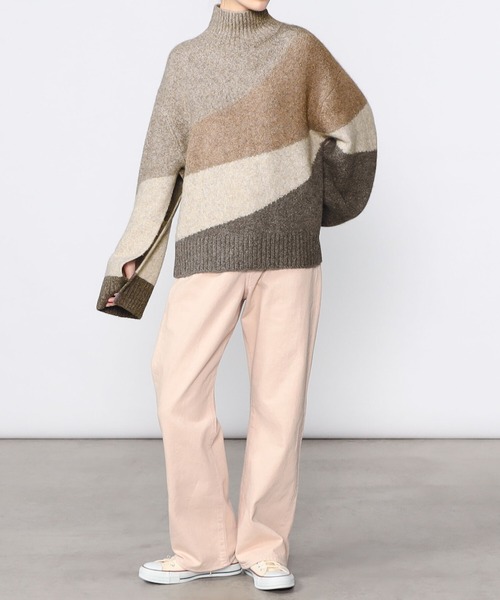 ADAWAS（アダワズ）の「ADAWAS | ハイネックニット WOMEN（ニット/セーター・レディース・ブラウン系その他・ONE SIZE）」の4枚目の写真