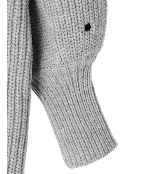 DURAS（デュラス）の「ドット柄ニットワンピース（ワンピース・レディース・ホワイト/ブラック/グレー・FREE）」の12枚目の写真