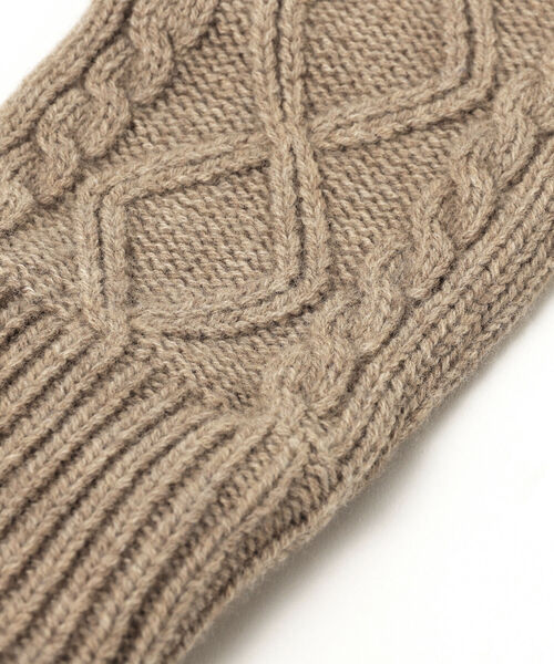 BEAMS（ビームス）の「BEAMS / ケーブル ニット グローブ（手袋・メンズ・ブラック/ブラウン系その他3/ネイビー・ONE SIZE）」の8枚目の写真
