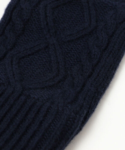 BEAMS（ビームス）の「BEAMS / ケーブル ニット グローブ（手袋・メンズ・ブラック/ブラウン系その他3/ネイビー・ONE SIZE）」の12枚目の写真