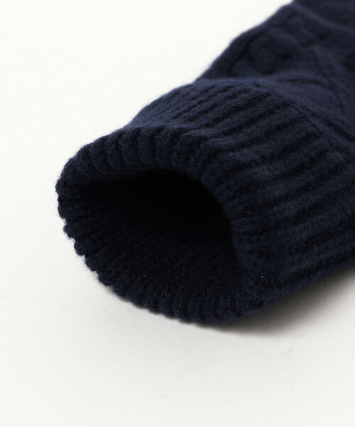 BEAMS（ビームス）の「BEAMS / ケーブル ニット グローブ（手袋・メンズ・ブラック/ブラウン系その他3/ネイビー・ONE SIZE）」の13枚目の写真