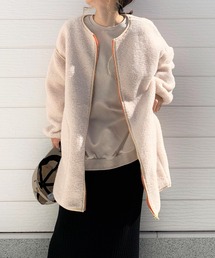 Q | ボアミドルブルゾン(ブルゾン)