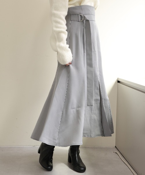 one after another NICE CLAUP（ワンアフターアナザーナイスクラップ）の「【新色追加】スタイルアップが叶う　フロントスリットマーメイドスカート（スカート・レディース・ピンク/アイボリー/ブラック/ブラック系その他・SMALL/MEDIUM）」の19枚目の写真