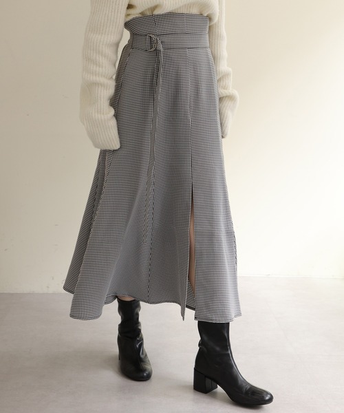 one after another NICE CLAUP（ワンアフターアナザーナイスクラップ）の「【新色追加】スタイルアップが叶う　フロントスリットマーメイドスカート（スカート・レディース・ピンク/アイボリー/ブラック/ブラック系その他・SMALL/MEDIUM）」の20枚目の写真