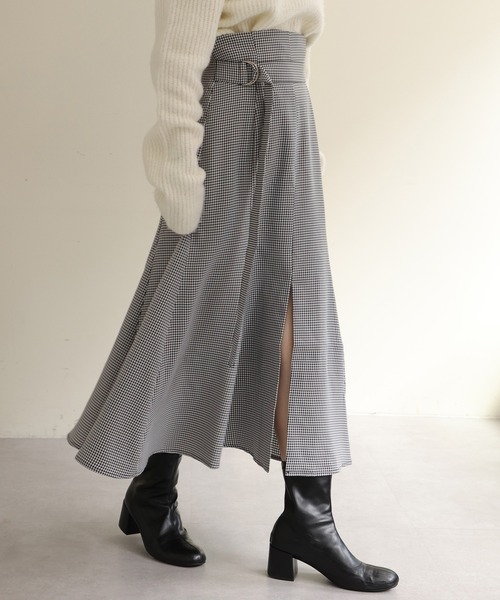 one after another NICE CLAUP（ワンアフターアナザーナイスクラップ）の「【新色追加】スタイルアップが叶う　フロントスリットマーメイドスカート（スカート・レディース・ピンク/アイボリー/ブラック/ブラック系その他・SMALL/MEDIUM）」の21枚目の写真