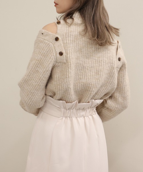 one after another NICE CLAUP（ワンアフターアナザーナイスクラップ）の「【新色追加】スタイルアップが叶う　フロントスリットマーメイドスカート（スカート・レディース・ピンク/アイボリー/ブラック/ブラック系その他・SMALL/MEDIUM）」の14枚目の写真