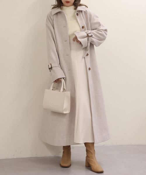 one after another NICE CLAUP（ワンアフターアナザーナイスクラップ）の「【新色追加】スタイルアップが叶う　フロントスリットマーメイドスカート（スカート・レディース・ピンク/アイボリー/ブラック/ブラック系その他・SMALL/MEDIUM）」の15枚目の写真