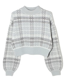 one way | 【セットアップ対応】チェックツィードニットトップス(Tシャツ/カットソー)