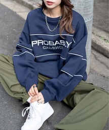 WEGO | WEGO/パイピング裏起毛BIGスウェット(スウェット)