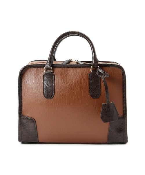 N.（N. Natural Beauty Basic）（エヌエヌナチュラルビューティーベーシック）の「【横田ひかるさん着用】スクエアボストンバッグ（トートバッグ・レディース・ホワイト系その他/ブラウン/グリーン・ﾌﾘ-）」の10枚目の写真