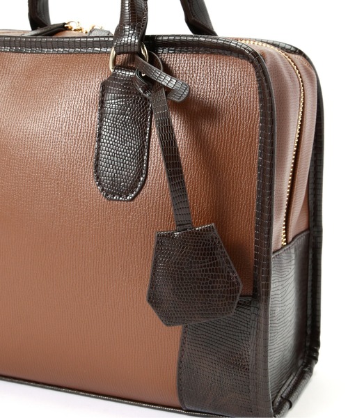 N.（N. Natural Beauty Basic）（エヌエヌナチュラルビューティーベーシック）の「【横田ひかるさん着用】スクエアボストンバッグ（トートバッグ・レディース・ホワイト系その他/ブラウン/グリーン・ﾌﾘ-）」の17枚目の写真