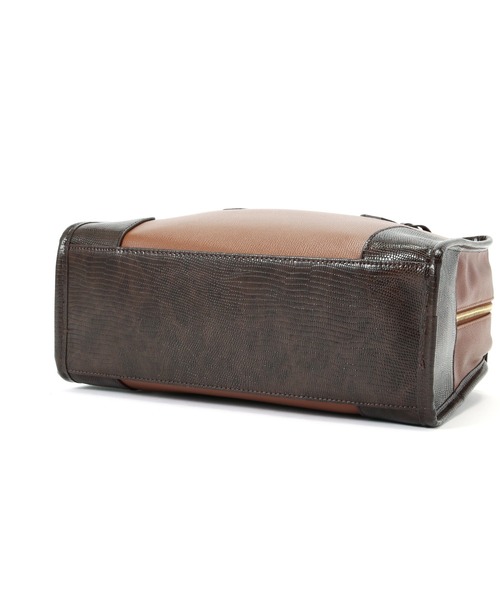 N.（N. Natural Beauty Basic）（エヌエヌナチュラルビューティーベーシック）の「【横田ひかるさん着用】スクエアボストンバッグ（トートバッグ・レディース・ホワイト系その他/ブラウン/グリーン・ﾌﾘ-）」の19枚目の写真