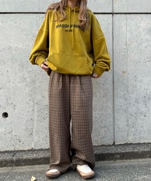チェックパンツ