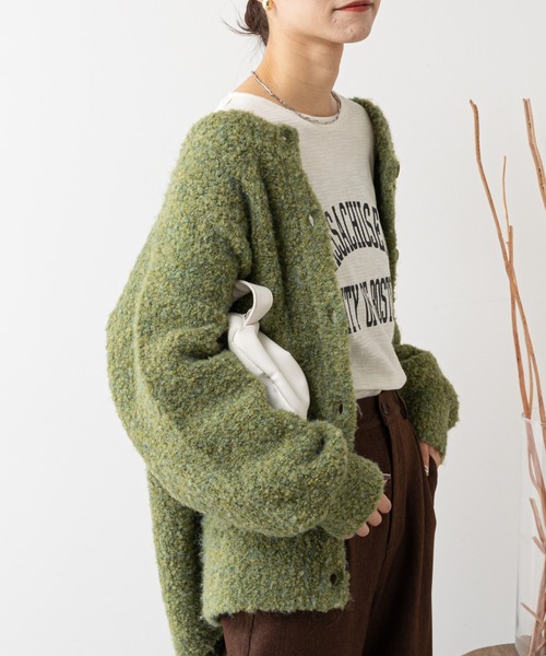 CIAOPANIC TYPY（チャオパニックティピー）の「シアーボーダーロゴTee（Tシャツ/カットソー・レディース・チャコールグレー/ホワイト/ブラック・ONE SIZE）」の7枚目の写真