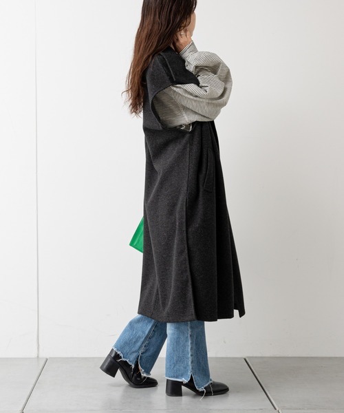 CIAOPANIC TYPY（チャオパニックティピー）の「シアーボーダーロゴTee（Tシャツ/カットソー・レディース・チャコールグレー/ホワイト/ブラック・ONE SIZE）」の20枚目の写真