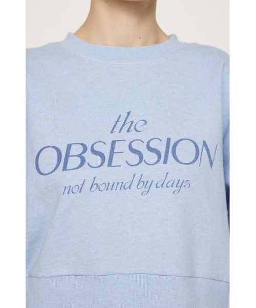 SLY(スライ)の「PIGMENT DYED LOGO SW ピグメントダイド ロゴ スウェット トレーナー(スウェット・レディース・ブルー/杢グレー/ライトブラック・FREE)」の6枚目の写真