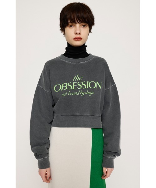 SLY(スライ)の「PIGMENT DYED LOGO SW ピグメントダイド ロゴ スウェット トレーナー(スウェット・レディース・ブルー/杢グレー/ライトブラック・FREE)」の9枚目の写真