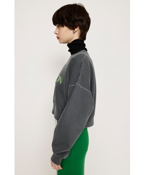 SLY(スライ)の「PIGMENT DYED LOGO SW ピグメントダイド ロゴ スウェット トレーナー(スウェット・レディース・ブルー/杢グレー/ライトブラック・FREE)」の10枚目の写真