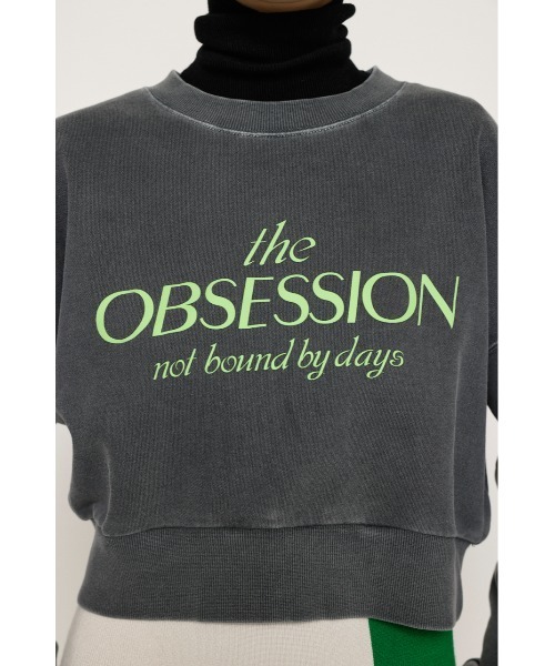 SLY(スライ)の「PIGMENT DYED LOGO SW ピグメントダイド ロゴ スウェット トレーナー(スウェット・レディース・ブルー/杢グレー/ライトブラック・FREE)」の12枚目の写真