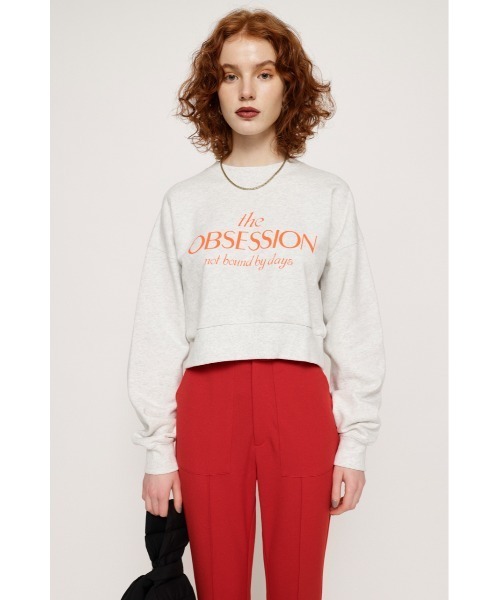 SLY(スライ)の「PIGMENT DYED LOGO SW ピグメントダイド ロゴ スウェット トレーナー(スウェット・レディース・ブルー/杢グレー/ライトブラック・FREE)」の14枚目の写真