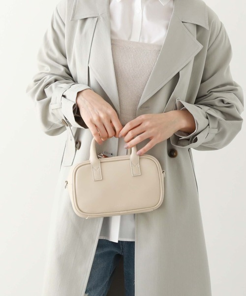 archives（アルシーヴ）の「スクエアボストン（ボストンバッグ・レディース・アイボリー/グレー/ブラック・FREE）」の2枚目の写真