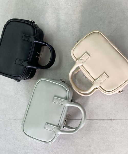 archives（アルシーヴ）の「スクエアボストン（ボストンバッグ・レディース・アイボリー/グレー/ブラック・FREE）」の19枚目の写真