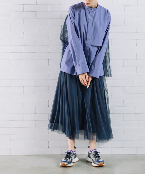 MARECHAL TERRE(マルシャルテル)の「リバーシブルチュールスカート(スカート・レディース・ベージュ/ネイビー/グレー/ブラック・MEDIUM)」の6枚目の写真