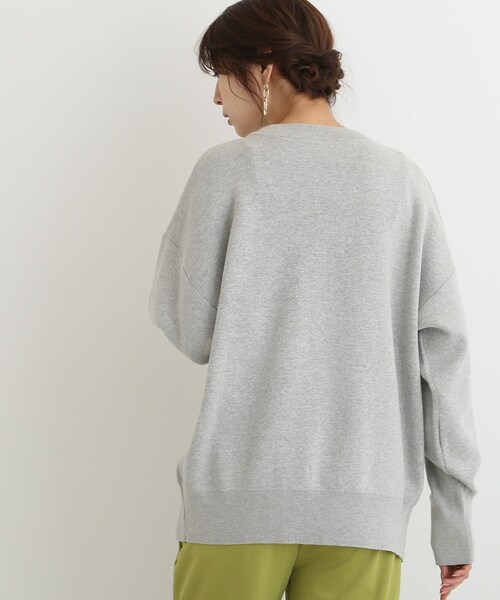 SHOO・LA・RUE（シューラルー）の「◆【洗える】ナチュラルに体型カバー ロゴニット（ニット/セーター・レディース・グレー/ダークネイビー/ライトベージュ・00）」の12枚目の写真