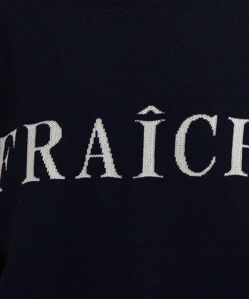 SHOO・LA・RUE（シューラルー）の「◆【洗える】ナチュラルに体型カバー ロゴニット（ニット/セーター・レディース・グレー/ダークネイビー/ライトベージュ・00）」の16枚目の写真