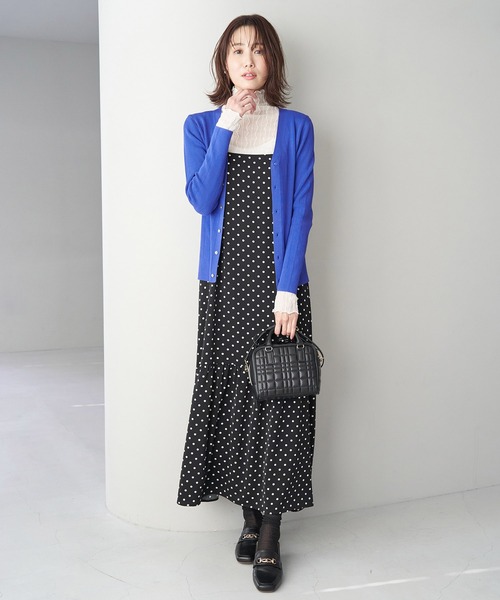 ROPE' PICNIC(ロペピクニック)の「R/Nyランダムリブニットカーディガン(カーディガン/ボレロ・レディース・ライトグレー/ブラック/ブルー/ホワイト系その他5・38)」の17枚目の写真