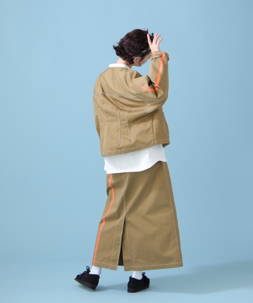 AVIREX（アヴィレックス）の「《WEB&DEPOT限定》ANTIFOULING LINE JACKET/ アンティフォーリング ラインジャケット（ブルゾン・レディース・ブラック/カーキブラウン・FREE）」の16枚目の写真