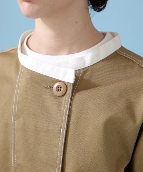 AVIREX（アヴィレックス）の「《WEB&DEPOT限定》ANTIFOULING LINE JACKET/ アンティフォーリング ラインジャケット（ブルゾン・レディース・ブラック/カーキブラウン・FREE）」の22枚目の写真