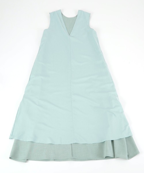 UR'S（ユアーズ）の「リネンライク前後2wayフレアワンピース（ワンピース・レディース・ライトブルー/ブラック/ネイビー・M/PS(XS－S)/L/S）」の17枚目の写真