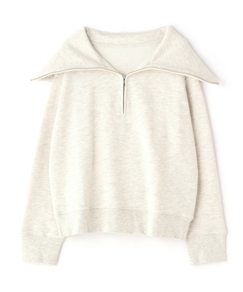 N.（N. Natural Beauty Basic）（エヌエヌナチュラルビューティーベーシック）の「◆ハーフジップスウェット（スウェット・レディース・スミクロ/イエロー/杢グレー・MEDIUM）」の21枚目の写真