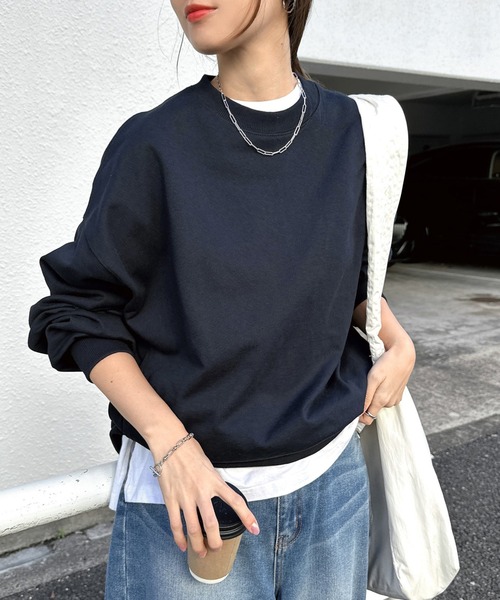 新品 ビアズリー ぷくり裏毛ボリュームカットソー スウェット andme