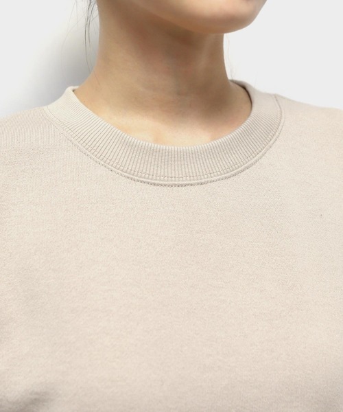 andme（アンドミー）の「【新色追加】スウェットボリューム袖トップス（スウェット・レディース・ホワイト/ブラック/オートミール/ライトベージュ/ライトピンク/ブルー/ライトブルー/ブラウン/イエロー/コーラルピンク/ネイビー/杢グレー・FREE）」の16枚目の写真